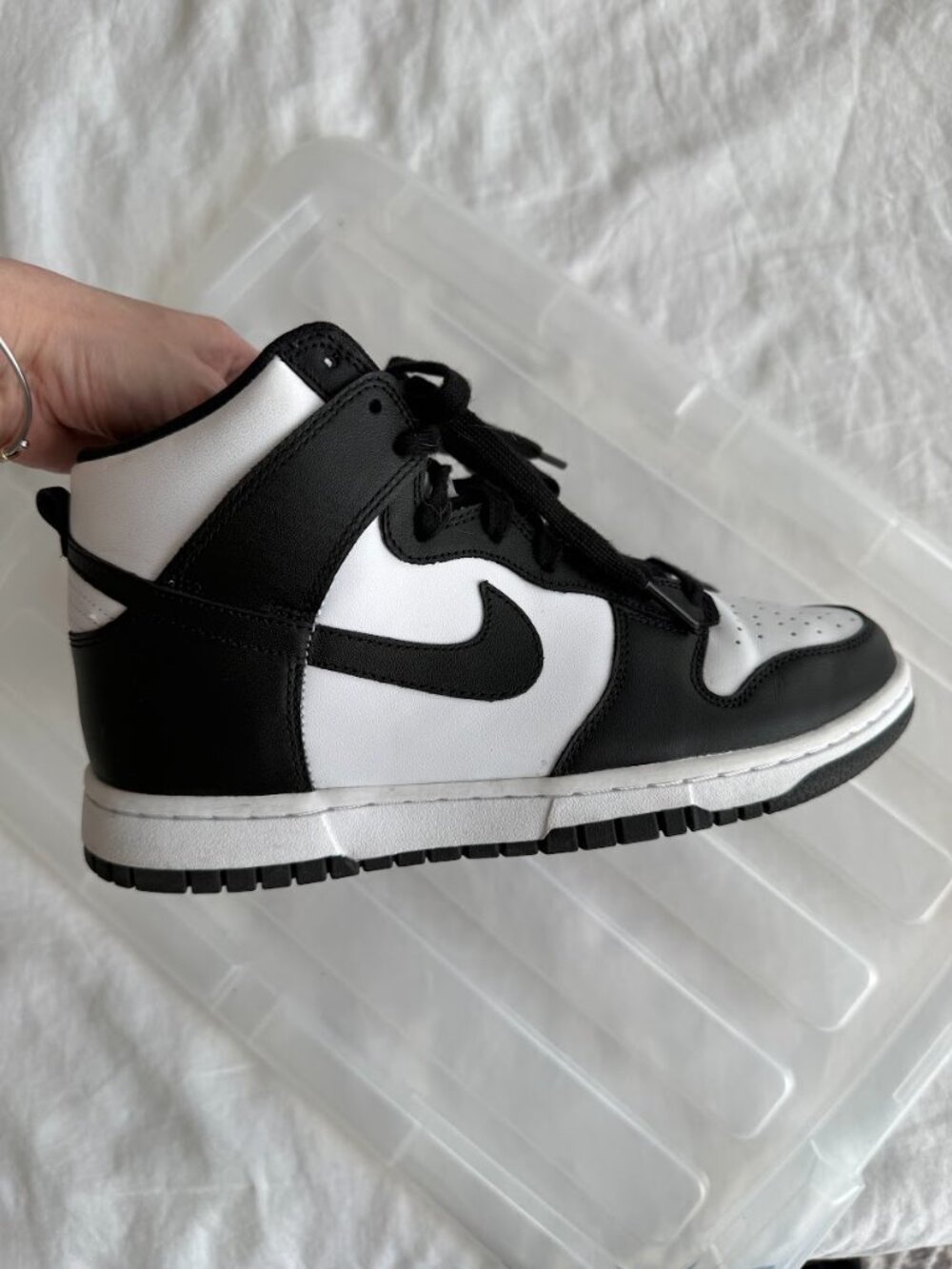 Nike Dunk High "Panda" – Black & White – Size 8.5